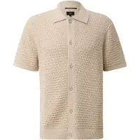 QS Gebreid vest crème