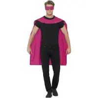 Smiffys Cape Pink with Eyemask