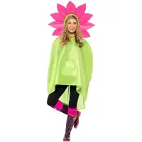 Vegaoo Poncho bloem voor volwassenen - Verkleedkleding - One size