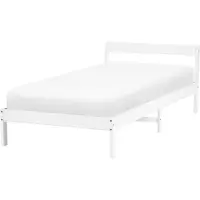 Beliani MADONE - Eenpersoonsbed - Wit - 90 x 200 cm - Dennenhout