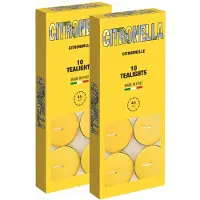 Benson citronella theelichtjes – waxinelichtjes - 20 stuks – binnen en buiten