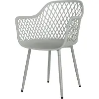 Outsunny tuinstoel set van 4: UV-bestendige tuinstoelen met armleuningen en rugleuning