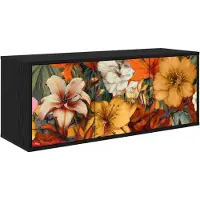 vidaXL Wand gemonteerd TV Kast GENNEP 102 x 33 x 40 cm Zwart eiken