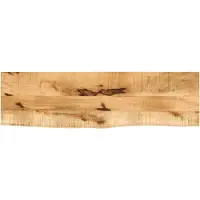 vidaXL Tafelblad met natuurlijke rand 110x20x2,5 cm massief mangohout