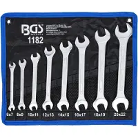 Bgs Doppel-Maulschlüssel-Satz SW 6 x 7 - 20 x 22 mm 8-tlg.