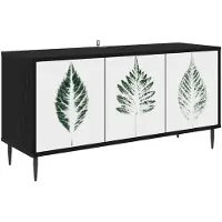 vidaXL Tv-meubel HANAU 102 x 33 x 51 cm Zwart eiken Bewerkt hout