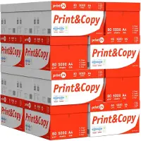 Print24 NIEUW: Printerpapier Kopieerpapier 100000 Vel 20 x 5000 A4 Premium Extra Wit CIE 160 Testwinnaar PEFC-gecertificeerd