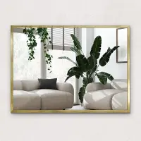 Wallfluent Toiletspiegel - Moderne Wandspiegel - Decoratieve Spiegel - Spiegel 70x50 cm