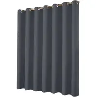Happiq buiten gordijn - Waterdicht en weerbestendig met RVS ringen - Donkergrijs, 132 x 238 cm 1 stuk