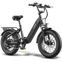 Fafrees F20 Rover Compacte 20'' Fat-Tire E-Bike – 48V 15Ah Accu, 80km Bereik, 55Nm Koppel, Hydraulische Remmen – Zwart