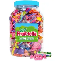 Fruit-tella Ultimate mini's mix 1310g - snoeppot met uitdeelzakjes - snoepzakjes voor verjaardagsfeestjes