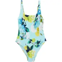 Next Shaping-badpak navy / aqua / limoen / wit