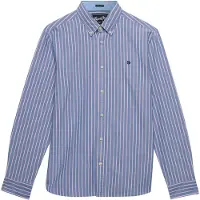 Superdry Overhemd blauw gemêleerd / rosa