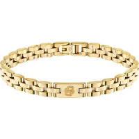BOSS Lichtgeelgoudkleurige armband met logodetails