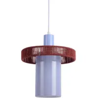 Leitmotiv Firenze Long LED Hanglamp | 1x E27 25W | Soft blue/burgundy red