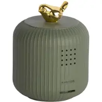 Karlsson Cadiz Bird Tafelklok | 10.2x8x8cm | Luxury groen