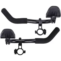 Bbb Cycling Opzetstuur Racefiets - Aluminium Ligstuur - Verstelbaar Opzetstuur met Armsteun - Tijdritstuur - Triathlon Stuur - Compatibel met 22.2, 25.4 of 31.8mm Fietsstuur - AeroComfort BHB-59