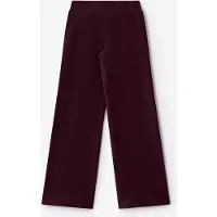 Sissy-Boy Donkerrode Velvet Wide Leg Legging | Maat: 98-104