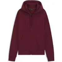 BOSS Hoodie van stretchkatoen met rits