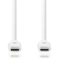 Nedis USB-C-kabel | USB 3.2 Gen 2 | 100 W | 4K@60Hz | 10 Gbps | 2 m | Zwart - CCGW64750WT20