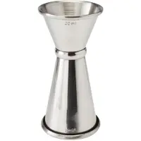 Beaumont RVS Gestreepte Jigger Maat 20ml/40ml - CZ350