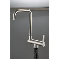 Aquanello Keukenmengkraan, draaibaar, roestvrij staal, model Forma SS-1011-FM, merk