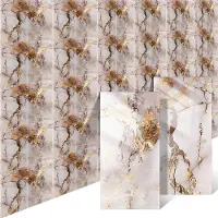 No Zelfklevende Marmer Muursticker - 20 stuks (30x60 cm) - Waterdicht XPE Schuim - Goud - Voor Keuken & Badkamer