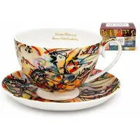 Queen Isabell Porseleinen Koffiekop & Schotel 250ml - Kunstzinnig Design
