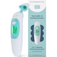 Dutsi Thermometer - Oorthermometer & Voorhoofd Thermometer - Digitale Koortsthermometer voor Baby & Volwassene - Snel & Nauwkeurig - Inclusief batterijen