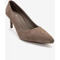 Forever & Always Clyde Leren Stiletto Spitse Neus Pump