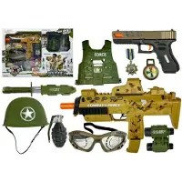 Leantoys Militaire speelgoedset Zachte kogelpistolen Mp7