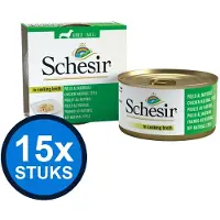 Schesir 15x - Complementary - Kattenvoer - Bouillon in blik - Kip - 70g