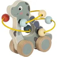 Small Foot - Houten Duwfiguur Motoriekspiraal Dino