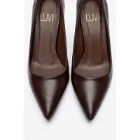 Forever & Always Clyde Leren Stiletto Spitse Neus Pump