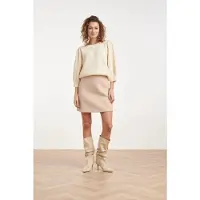 Smashed Lemon Bouclé rok met subtiele glitter |