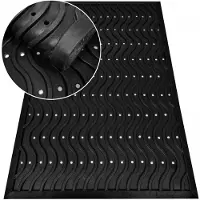 Nestor Rubberen Buitenmat 60x90 cm - Duurzaam en Antislip Deurmat