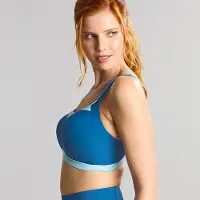 Panache - Power Voorgevormde Sport BH met beugel - Ocean - 75E