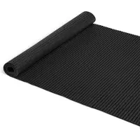 ANRO Badmat Zwart 65x140 cm - Antislip - Sneldrogend