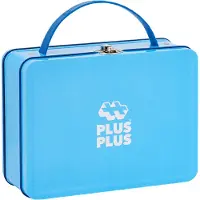 Plus plus Basic Reiskoffer 600 delige bouwset blauw - 7002 - Bouwspeelgoed - Constructiespeelgoed - Set met bouwstenen - Vanaf 5 jaar