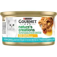 Gourmet Nature's Creations met tonijn nat kattenvoer (blik 85 gr) 1 tray (24 x 85 g)
