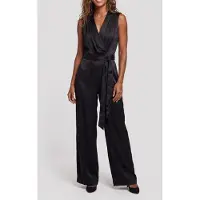 Guess Marciano GUESS Iva Overlap Ss Jumps Jet Black A996 Maat: 38 | Jumpsuits Outlet | Dames | Zwart