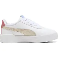 Puma Carina 3.0 imitatieleren sneakers - wit/ecru Jongens/Meisjes Imitatieleer - maat 35