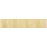 vidaXL Vloerkleed rechthoekig 80x400 cm bamboe lichtnaturel