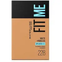 Maybelline Poederfoundation - - Fit Me Matte &amp; Poreless 228 - Matterend - Vervaagde poriën - Houdbaarheid 12u SPF44