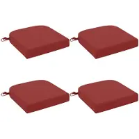 vidaXL 4-delige zitkussens SOEST 4 st 100% Polyester Wijnrood