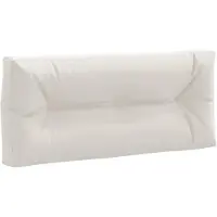 vidaXL Palletrugkussen VIANEN 100% Polyester Wit 120 x 40 x 12 cm