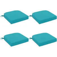 vidaXL 4-delige zitkussens SOEST 4 st 100% Polyester Turquoise