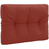 vidaXL Palletrugkussen VIANEN 100% Polyester Rood 70 x 60 x 12 cm