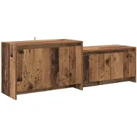 vidaXL Tv-meubel 147 x 35 x 50 cm Oud hout Bewerkt hout