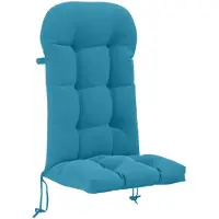 vidaXL Kussen voor Adirondack-stoel PUTTEN 100% Polyester Lichtblauw